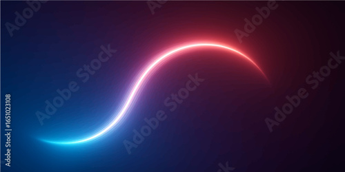 Abstract blue light background with glowing lines and dynamic design elements