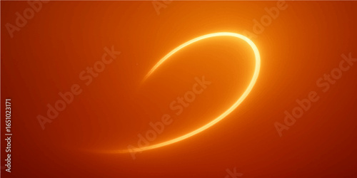 Abstract orange vector background with flowing waves and bright design elements