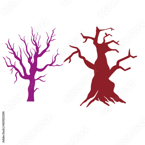 Spooky Trees Illustration