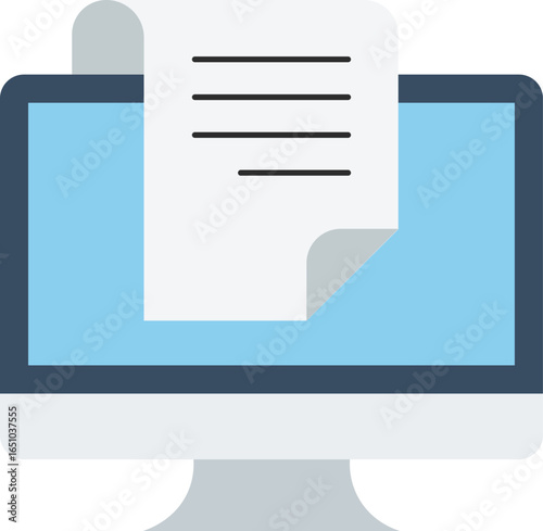 Final document on a computer screen.