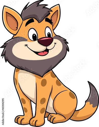 Cute cartoon a illustrator vector merle