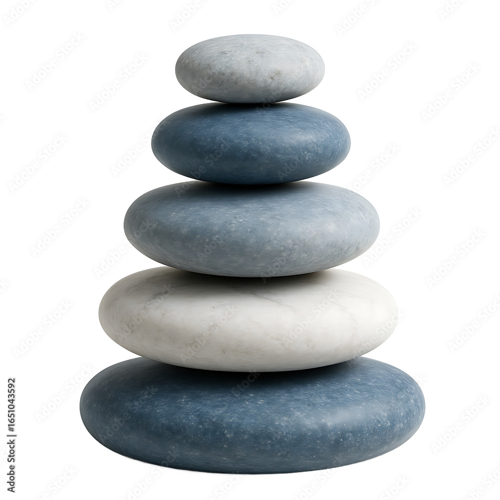 Balanced Stack of Zen Stones Isolated on Transparent Background Balanced Stack of Zen Stones Isolated on Transparent Background