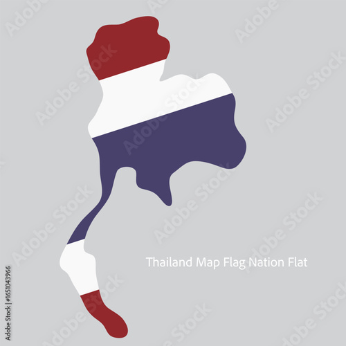 Thailand map flag Nation. Red, white, and blue country map, Flag of Thailand Map, thailand, flag,