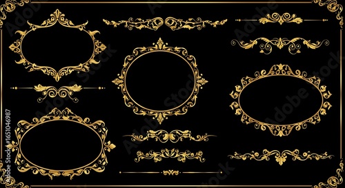 Gold Vintage Frame Set