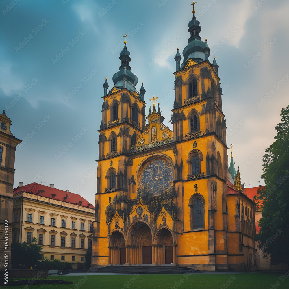 Fototapeta premium St Vitus cathedral in Prague