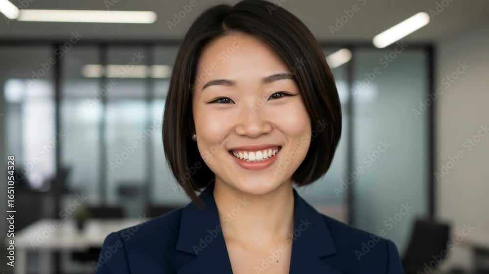 Smiling person in corporate setting portrait headshot business office representation Smiling person in corporate setting portrait headshot business office representation