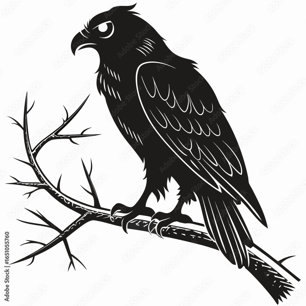 Obraz premium eagle on a branch