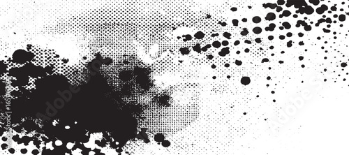 Halftone Texture. Halftone dot pattern background texture overlay grunge distress linear vector. Grunge halftone background with dots Distorted halftone grunge texture. Abstract fading print pattern 