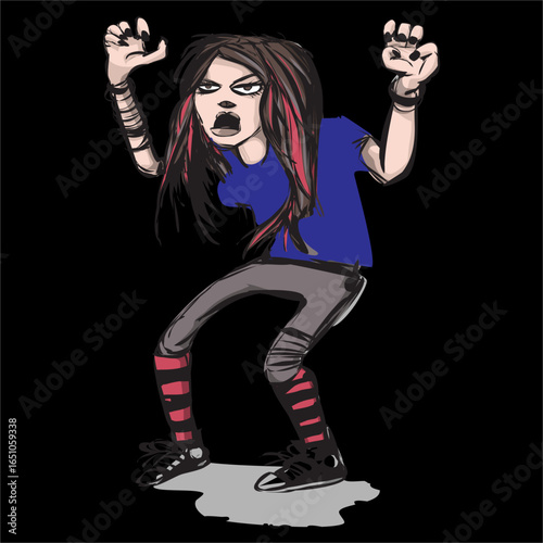 Rage Zombie Halloween Horror Monsters Frankensteins monster zombies Black best Artwork vector editable logo for Wall Sticker t-shirt design and multipurpose use in high definition format