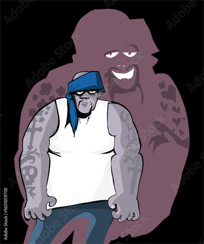 Tough Love fun Halloween Horror Monsters Frankensteins monster zombies Black best Artwork vector editable logo for Wall Sticker t-shirt design and multipurpose use in high definition format