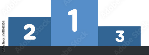 Sports podium 1st 2nd 3rd place award ceremony