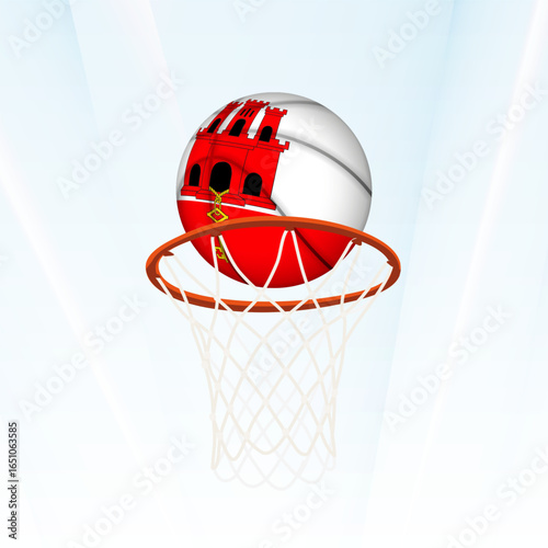 Gibraltar Flag Basketball Scoring Through Hoop.