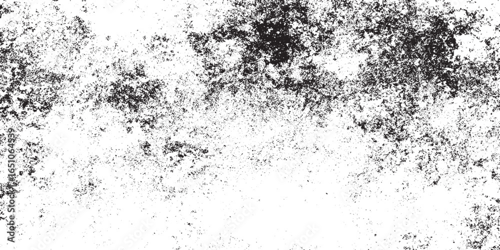 Obraz premium Abstract grungy gray brushstroke texture on white Vector black splatter watercolor grunge pattern design brush strokes overlay texture 