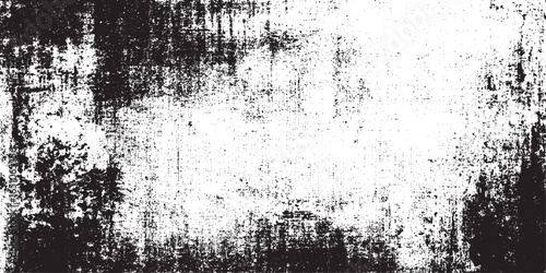 Abstract dust particle and dust grain texture on white Grunge black and white. Abstract monochrome background. Vector pattern of scratches, chips, scuffs. Vintage worn surface. Old wall texture	
