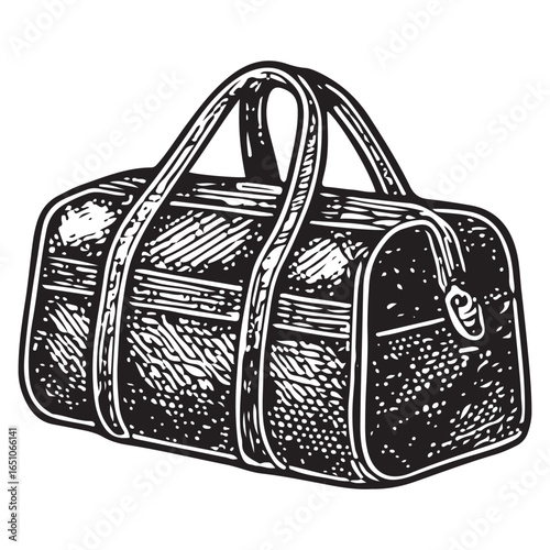 Classic sketch hockey sports duffel bag