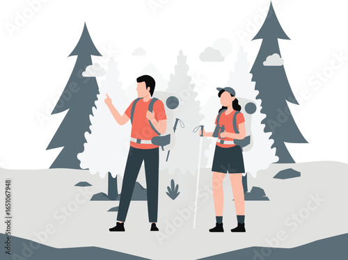 Boy is pointing at a direction