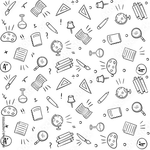 seamless pattern with musical notes