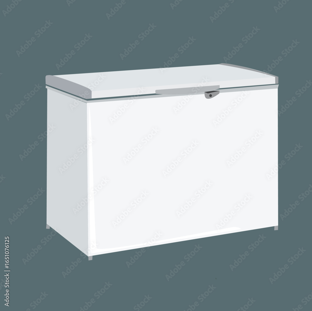 Ice cream freezer.White freezer for ice cream. Ice cream freezer.White freezer for ice cream.