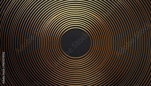 amazing dark abstract luxury background with circles diagonal golden lines on black grey gradient 3d round ring minimal bg premium minimal animated generative ai
