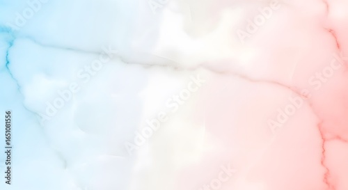 Delicate pastel marble texture with subtle blue and pink color blend, abstract fluid background design