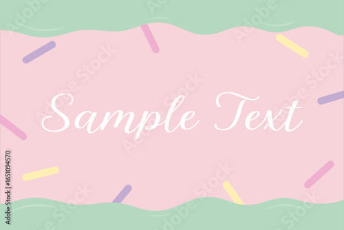 かわいいスイーツのイメージのフレームイラスト