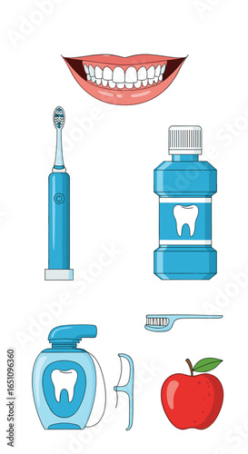 Dental hygiene routine essential tools for healthy pearly whites and bright smile