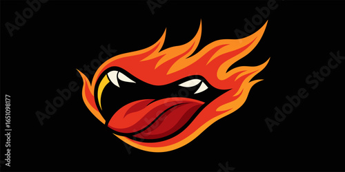Realistic flame vector with layered details, perfect for special effects and digital illustration