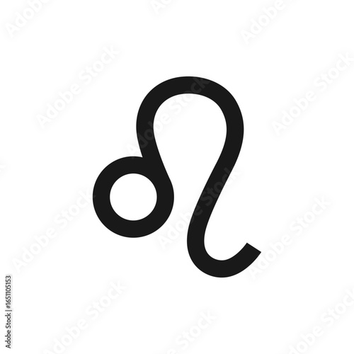Leo zodiac vector sign astrology and astronomy illustration template