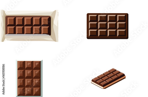 Chocolate Bar, Delicious Sweet Treat VECTOR