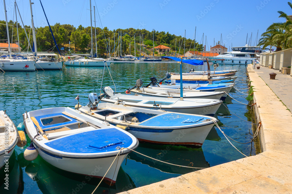 Obraz premium Milna port located in the western part of the island of Brac. Croatia