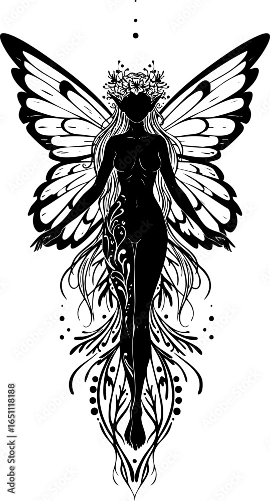 Obraz premium angel wings Abstract Butterfly Wing Pattern