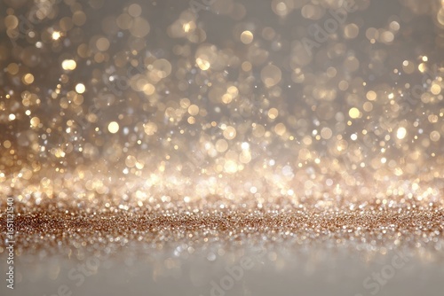 Abstract bokeh background of golden glitter