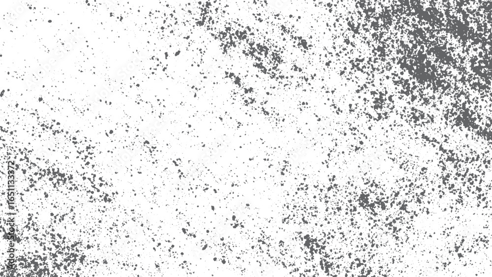 Obraz premium Black glitter composition background resembling shimmering black sand. Black charcoal dust texture isolated on white background top view 