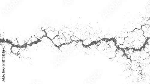 Damaged cracked wall surface texture background with vintage details. Old cracked and damaged white concrete wall texture for background use 