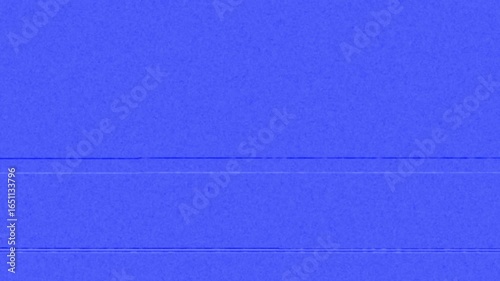 Blue Screen VHS Noise. VHS distortion and 80s CRT Signal Glitch.