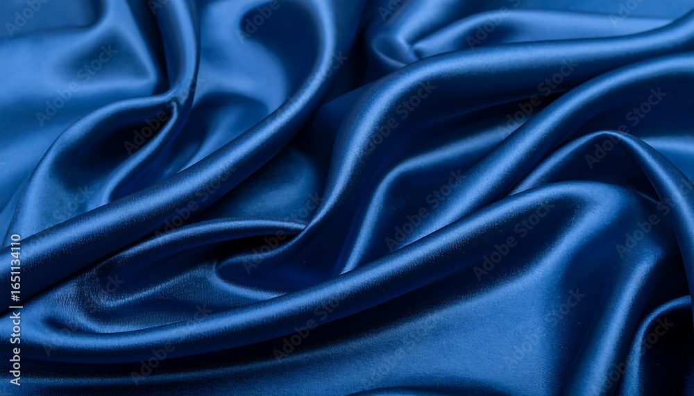 Obraz premium Blue Silk Drape with Elegant Texture.