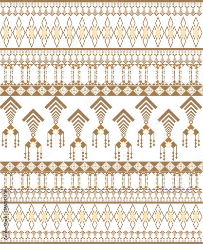 Colorful ikar fabric pattern for background design. Patterns for clothing, tablecloths , bed sheets , pillowcases and backgrounds for various designs.