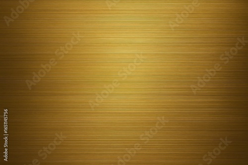 Brushed gold metallic background with linear striped texture and industrial design aesthetic