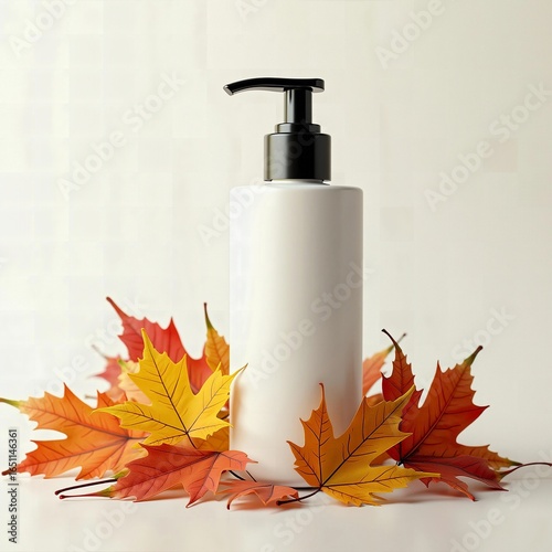 spray bottle with leaf