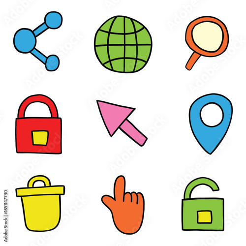 drawing icon website cartoon illustration