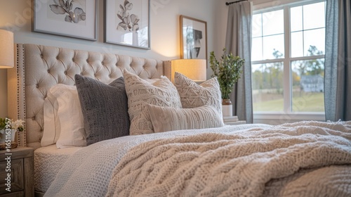 Cozy bedroom with a view