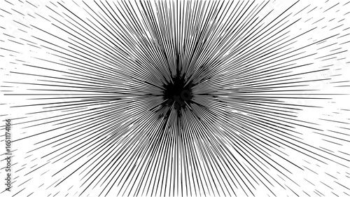 Abstract radial lines background design element for graphic design and motion graphics animation one hundred