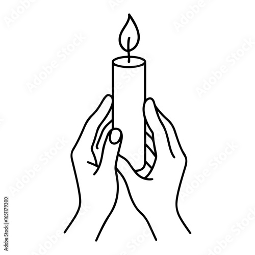 Vector illustration of a mourning card with a black ribbon and decorative border design