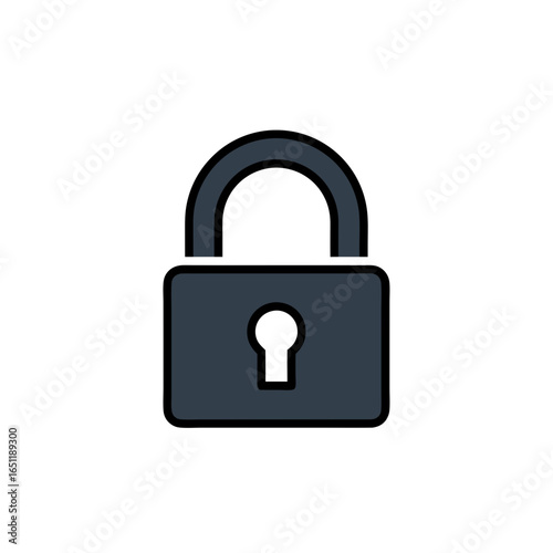 Symbolizing safety a padlock icon representing protection and security measures concept