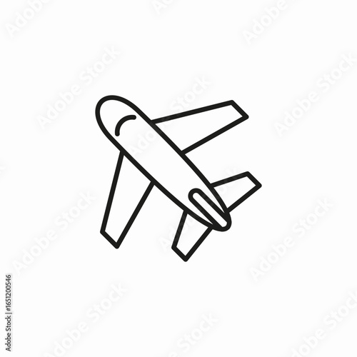 airplane taking off icon sign vector