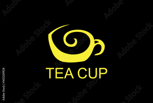 Tea Cup logo design, Vector Tea Cup logo for Tea shop, and any business related to Tea with multiple background	