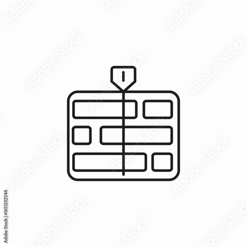 timeline track marker icon sign vector