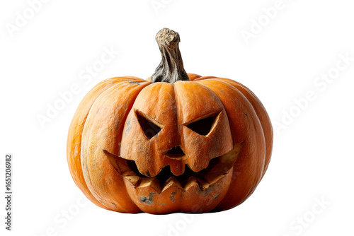 Spooky carved pumpkin for Halloween