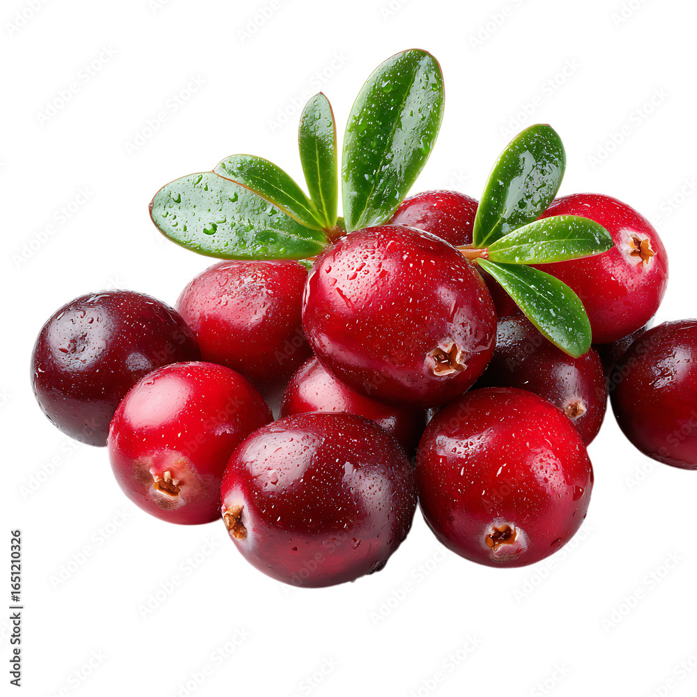 Obraz premium Cranberry harvest brings health and joy