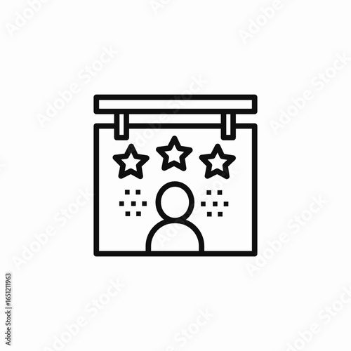talent show rating icon sign vector